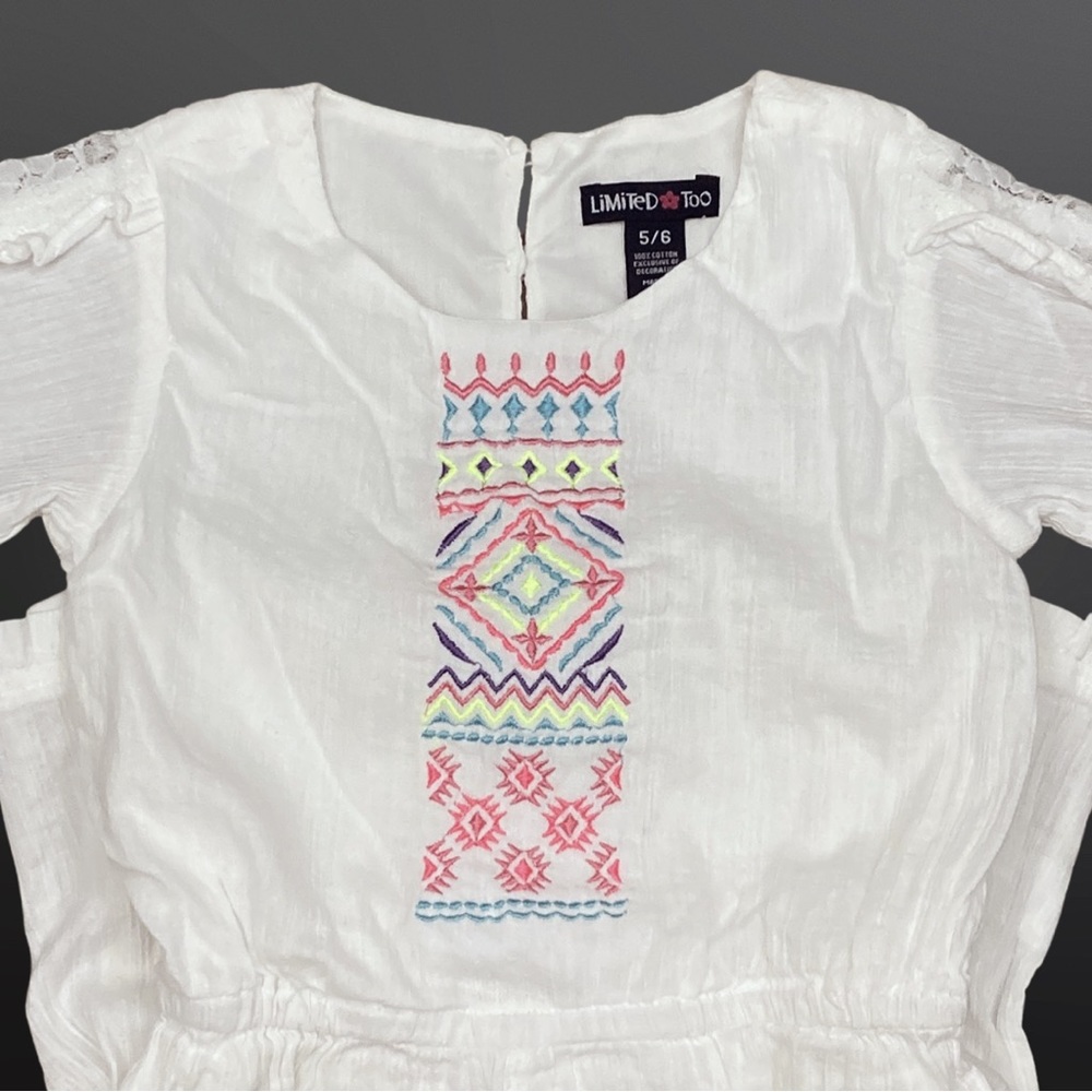 Limited Too Girls Romper size 5/6 - Picture 4 of 6